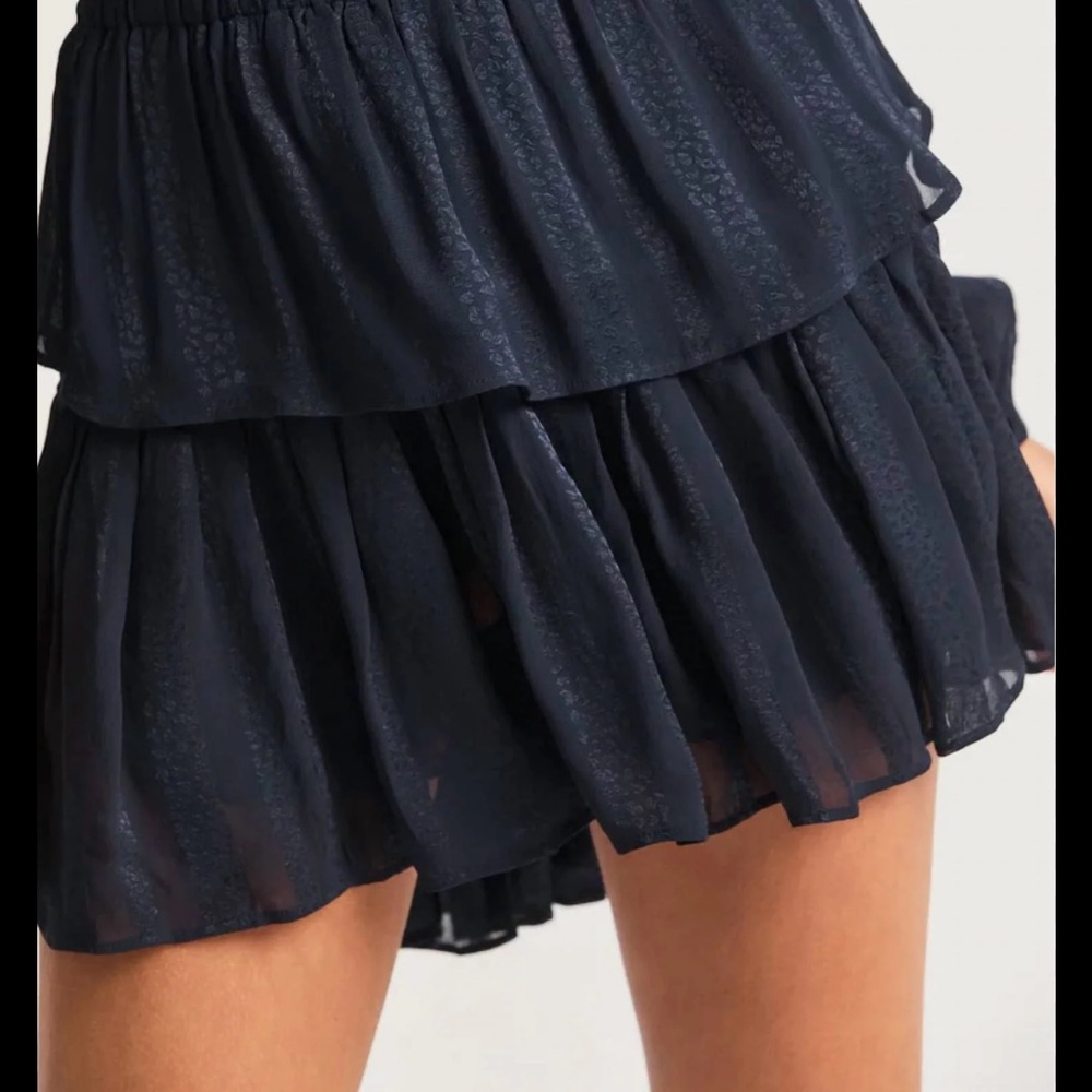 Loveshackfancy Navy Mini Skirt - image 2